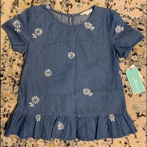 Girls Copper Key Top- NWT - never been worn!